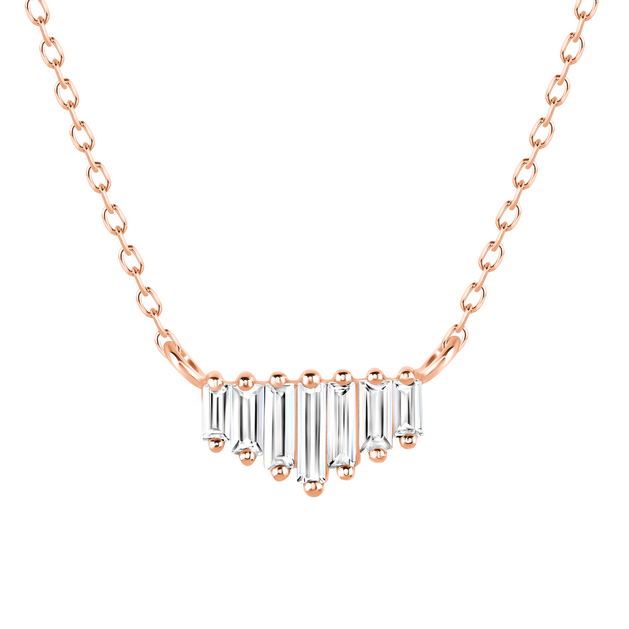 Alignment Necklace with White Topaz
