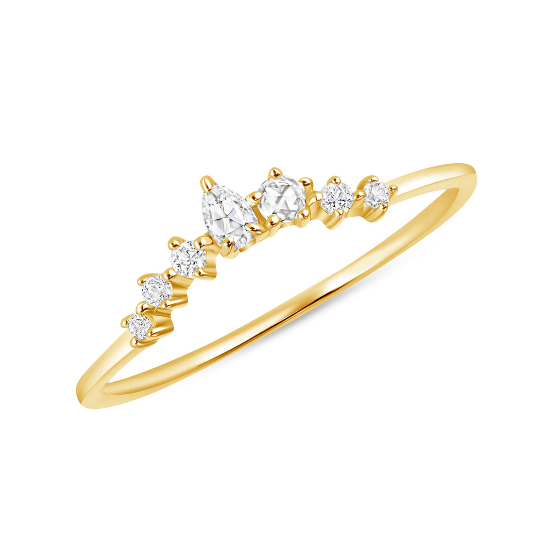 Consciousness Ring with White Sapphire