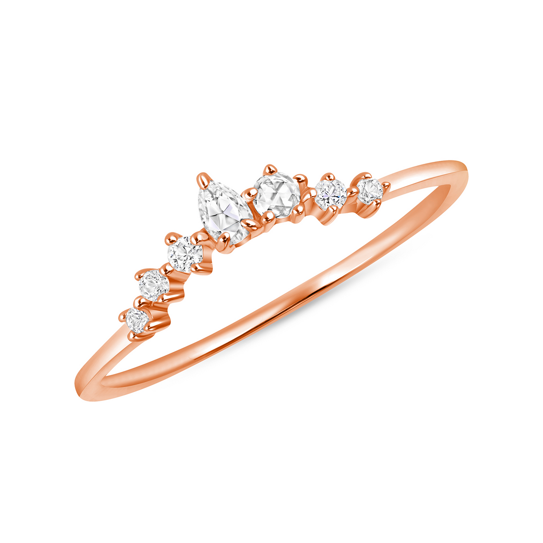 Consciousness Ring with White Sapphire