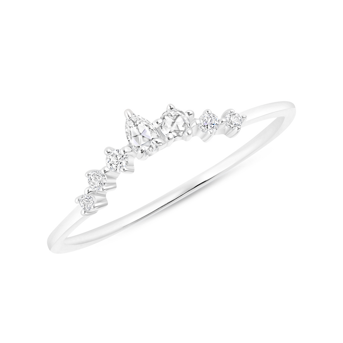 Consciousness Ring with White Sapphire