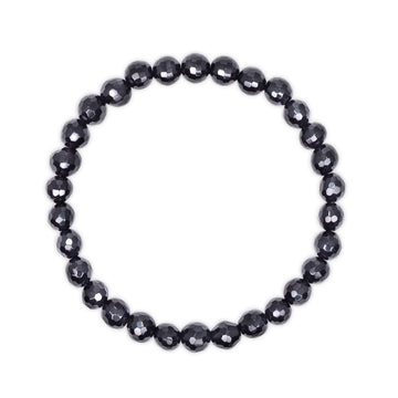 Faceted Onyx Beaded Bracelet