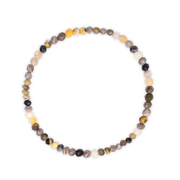 Faceted Bumblebee Jasper Beaded Bracelet