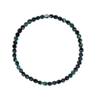 Faceted Green Lepidolite Beaded Bracelet