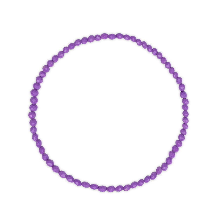 Faceted 6mm Lepidolite Beaded Bracelet