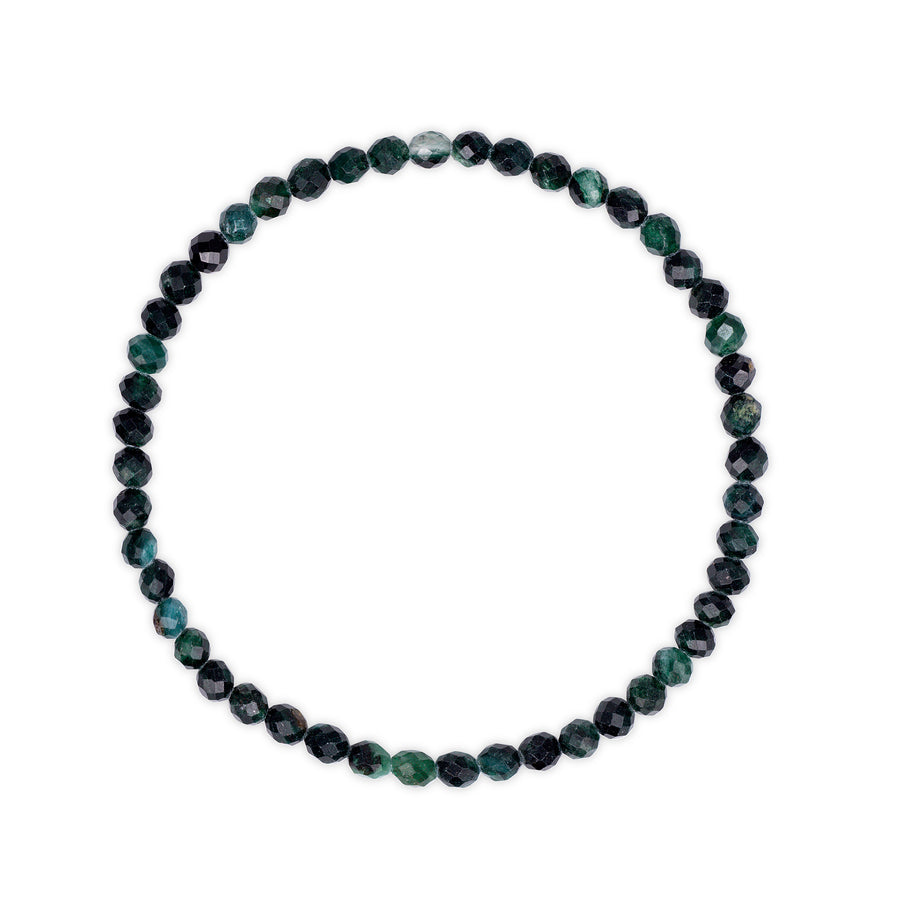 Faceted Green Lepidolite Beaded Bracelet