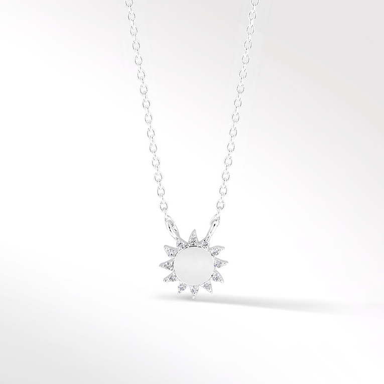 Sun Necklace with Diamond