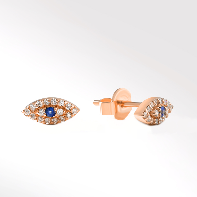 Sight Sapphire and Diamond Earrings