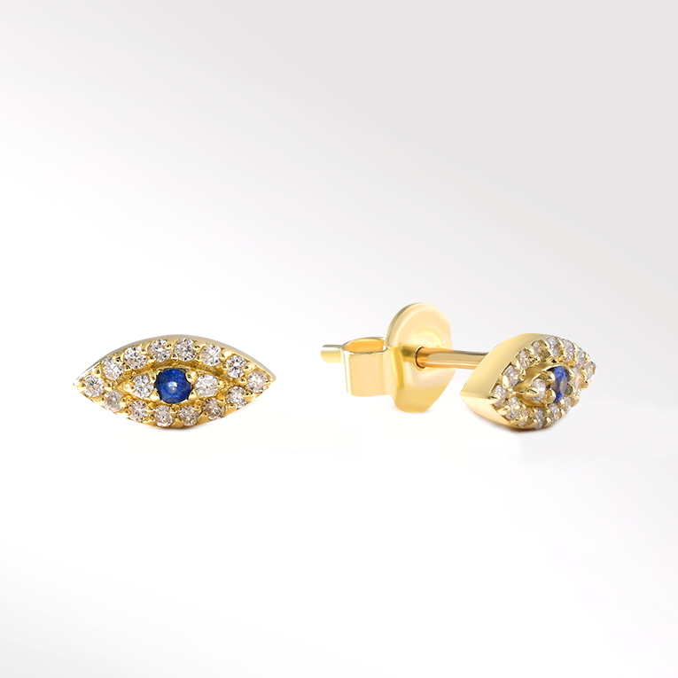 Sight Sapphire and Diamond Earrings