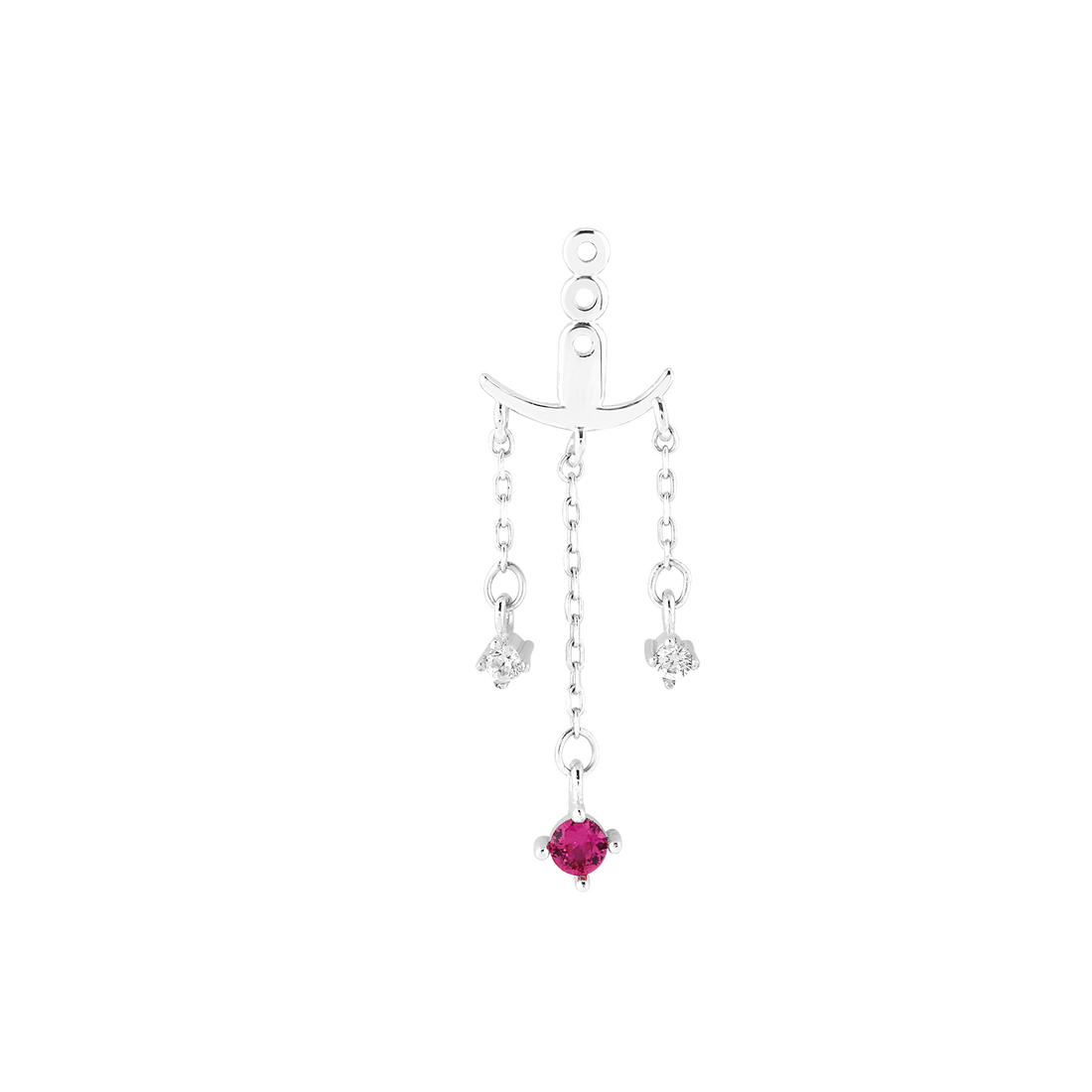 Prophetic Ruby and Diamond Earrings