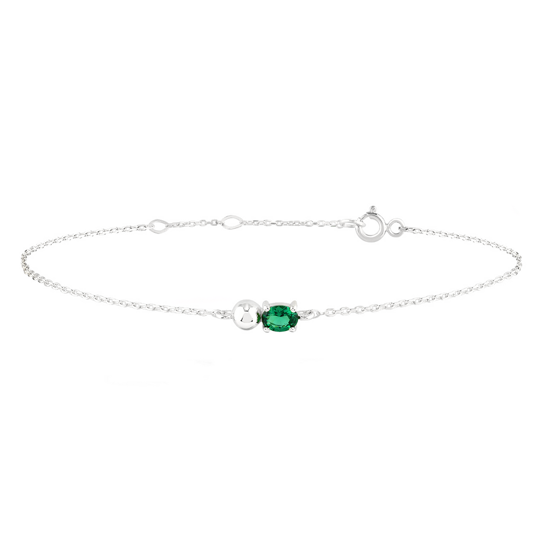 Saturn Emerald Bracelet