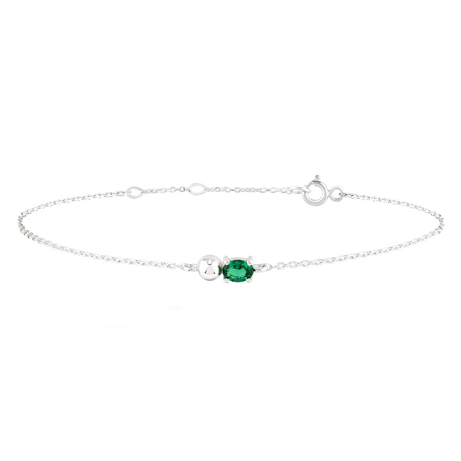 Saturn Emerald Bracelet