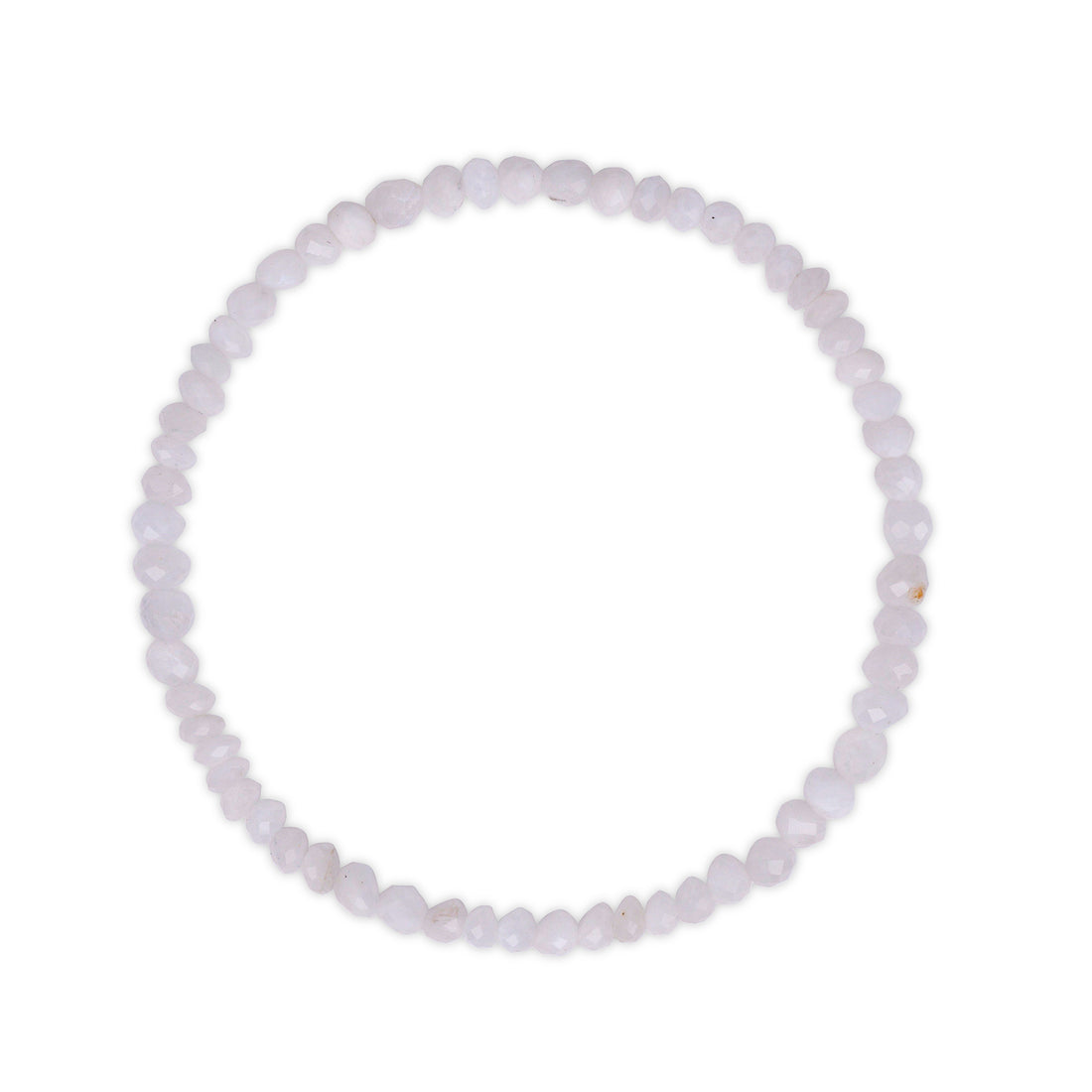 Faceted Moonstone Beaded Bracelet