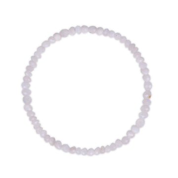 Faceted Moonstone Beaded Bracelet