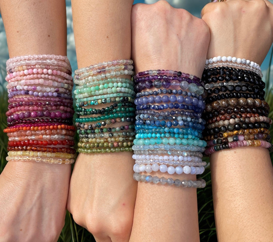 Faceted Kyanite 5mm Bracelet