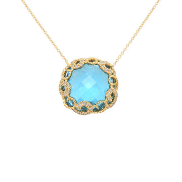 Regalia Necklace with Blue Topaz