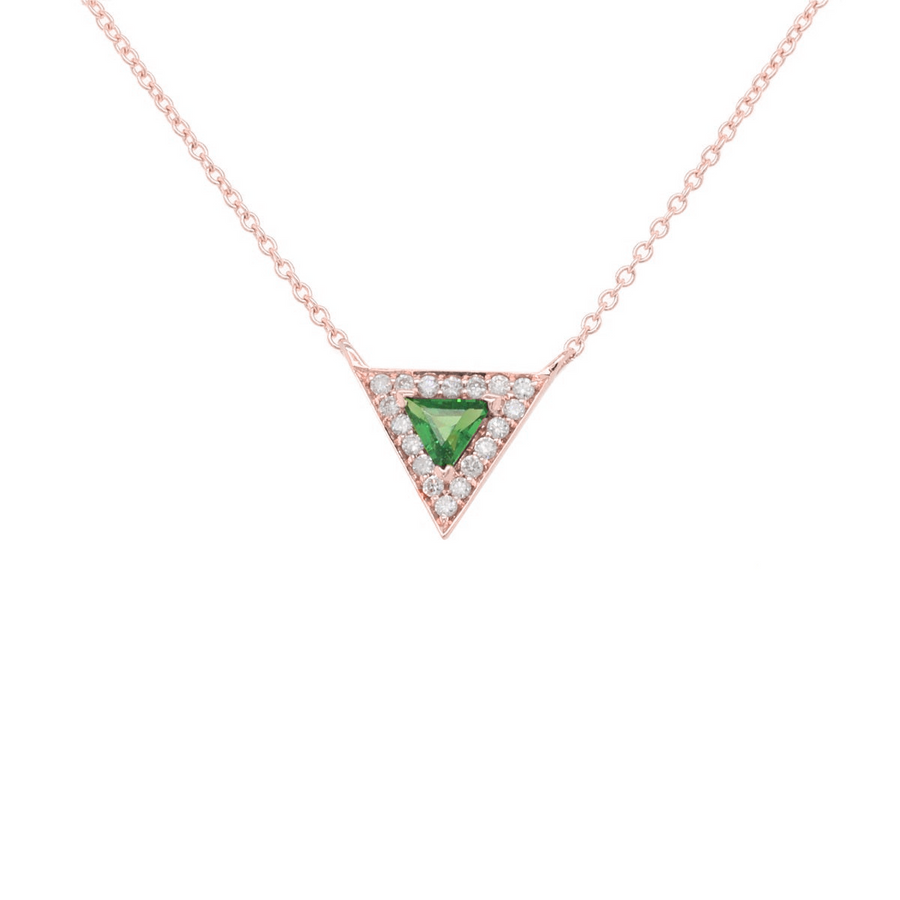 Hope Necklace with Green Garnet