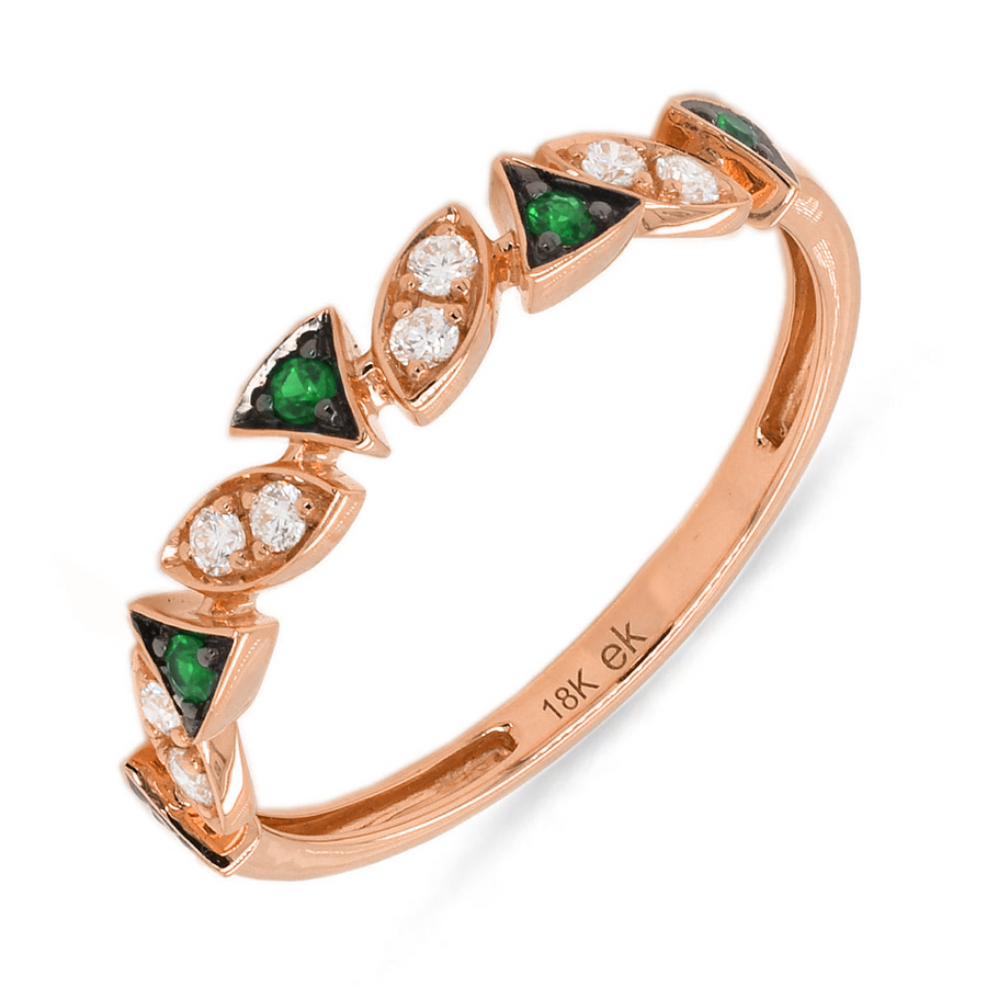 Radiance Emerald and Diamond Ring