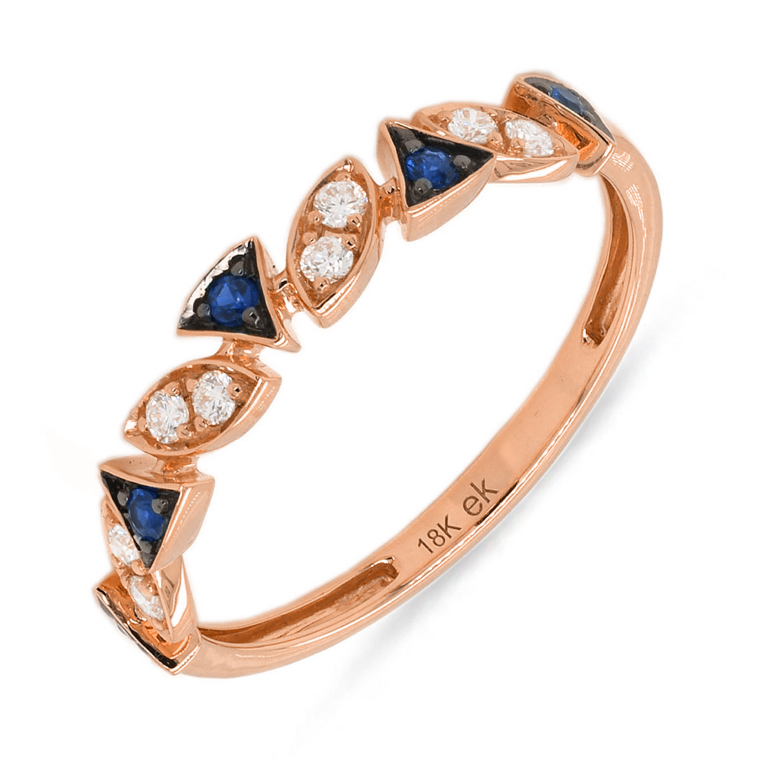 Radiance Light Sapphire and Diamond Ring