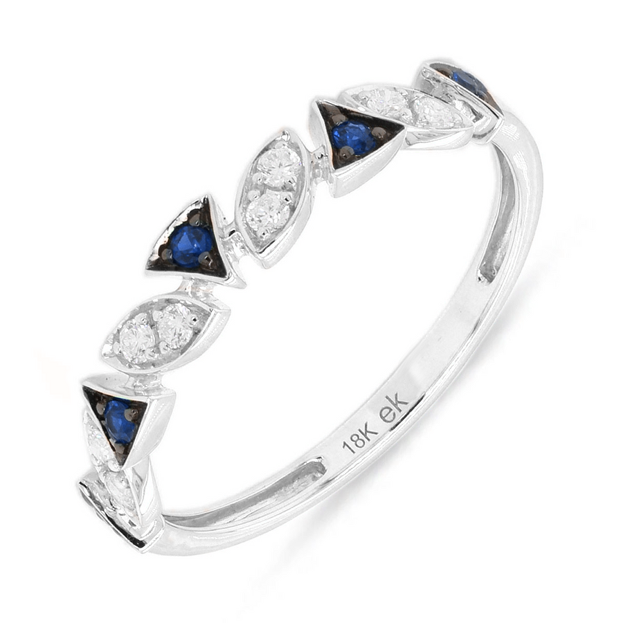 Radiance Light Sapphire and Diamond Ring