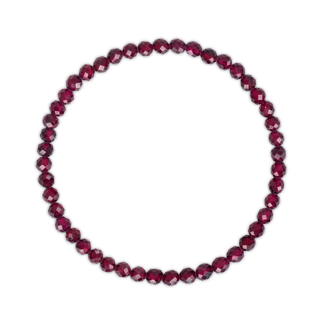 Faceted Red Garnet Bracelet