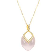 Brilliant Necklace Rose Quartz