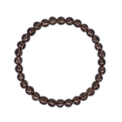 Faceted Smoky Quartz 6mm Bracelet
