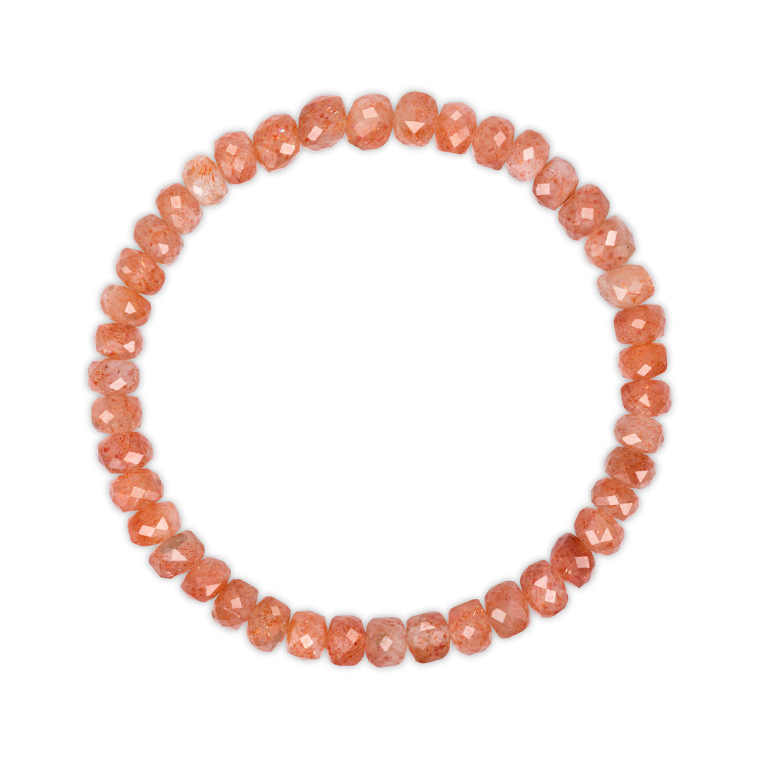 Faceted Sunstone Bracelet 4mm