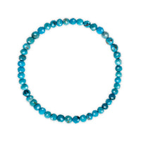 Turquoise beaded bracelet on a white background