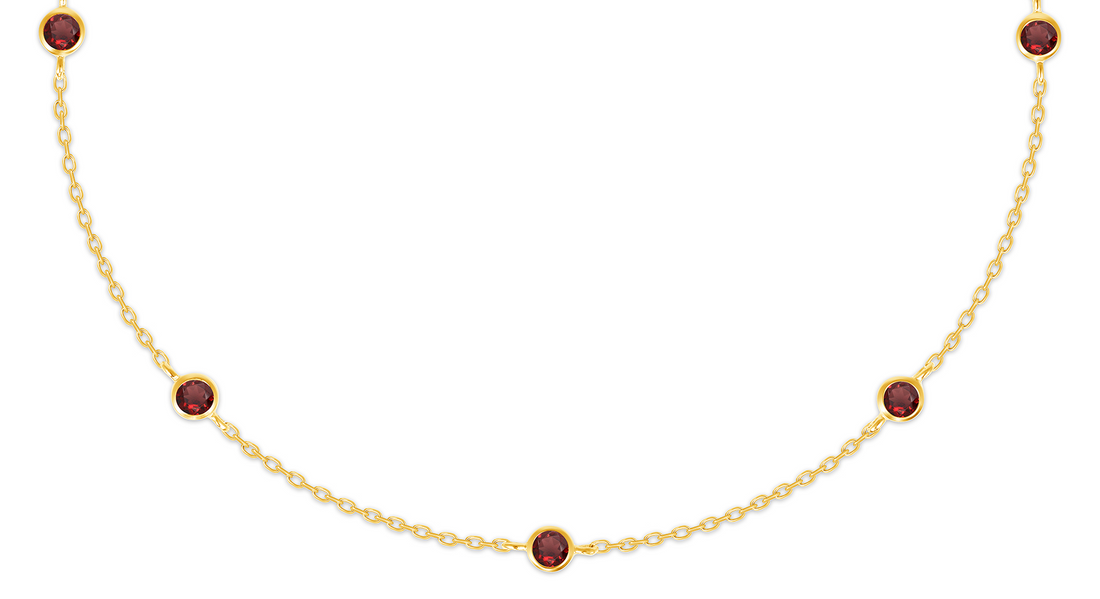 Reclamation Bracelet with Garnet