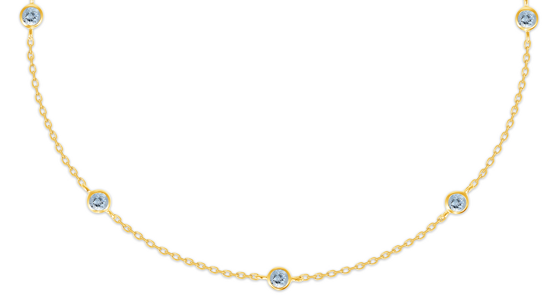 Reclamation Bracelet with Aquamarine