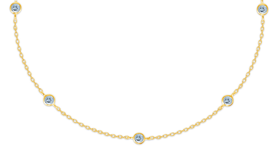 Reclamation Bracelet with Aquamarine