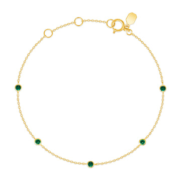Reclamation Bracelet with Emerald