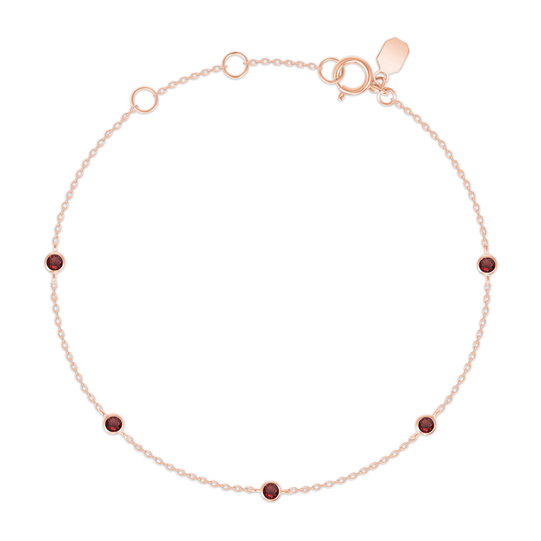 Reclamation Bracelet with Garnet
