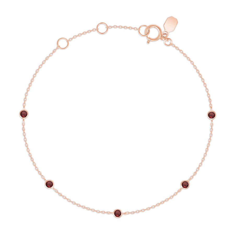 Reclamation Bracelet with Garnet