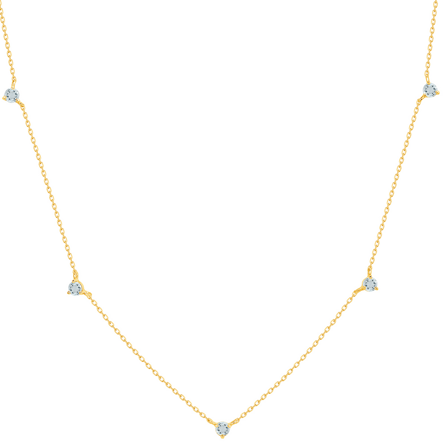 Reclamation Necklace with White Aquamarine