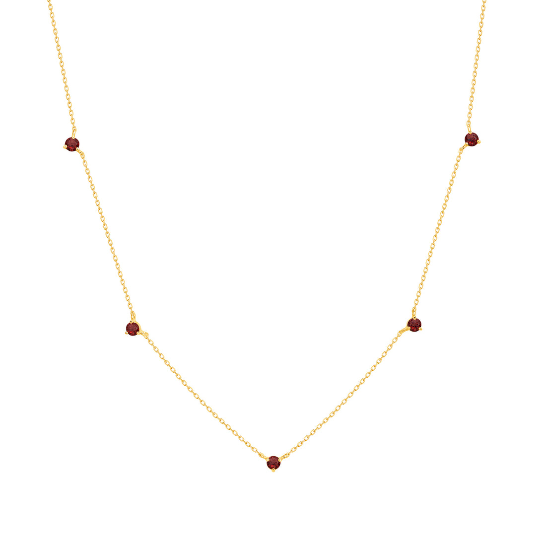Reclamation Necklace with Garnet