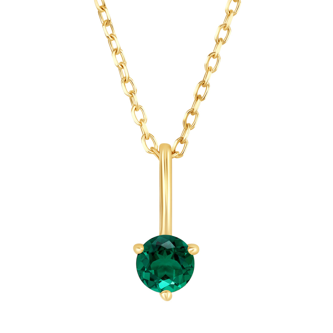 Joy Necklace with Emerald