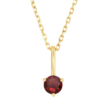 Joy Necklace with Garnet