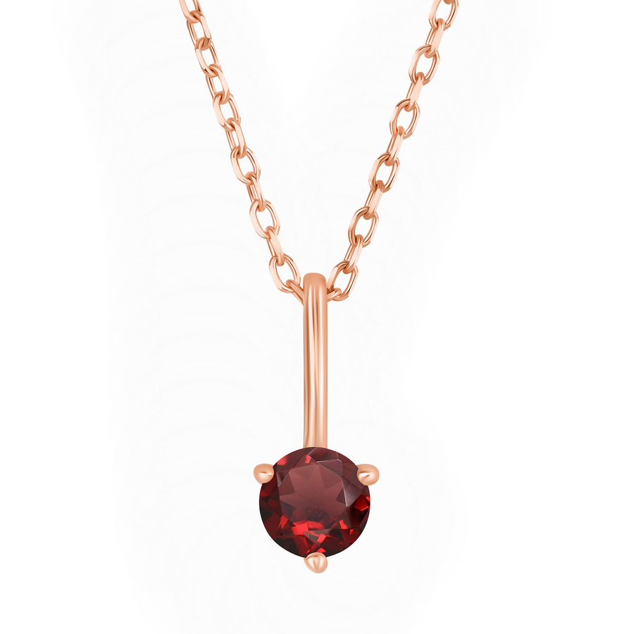 Joy Necklace with Garnet