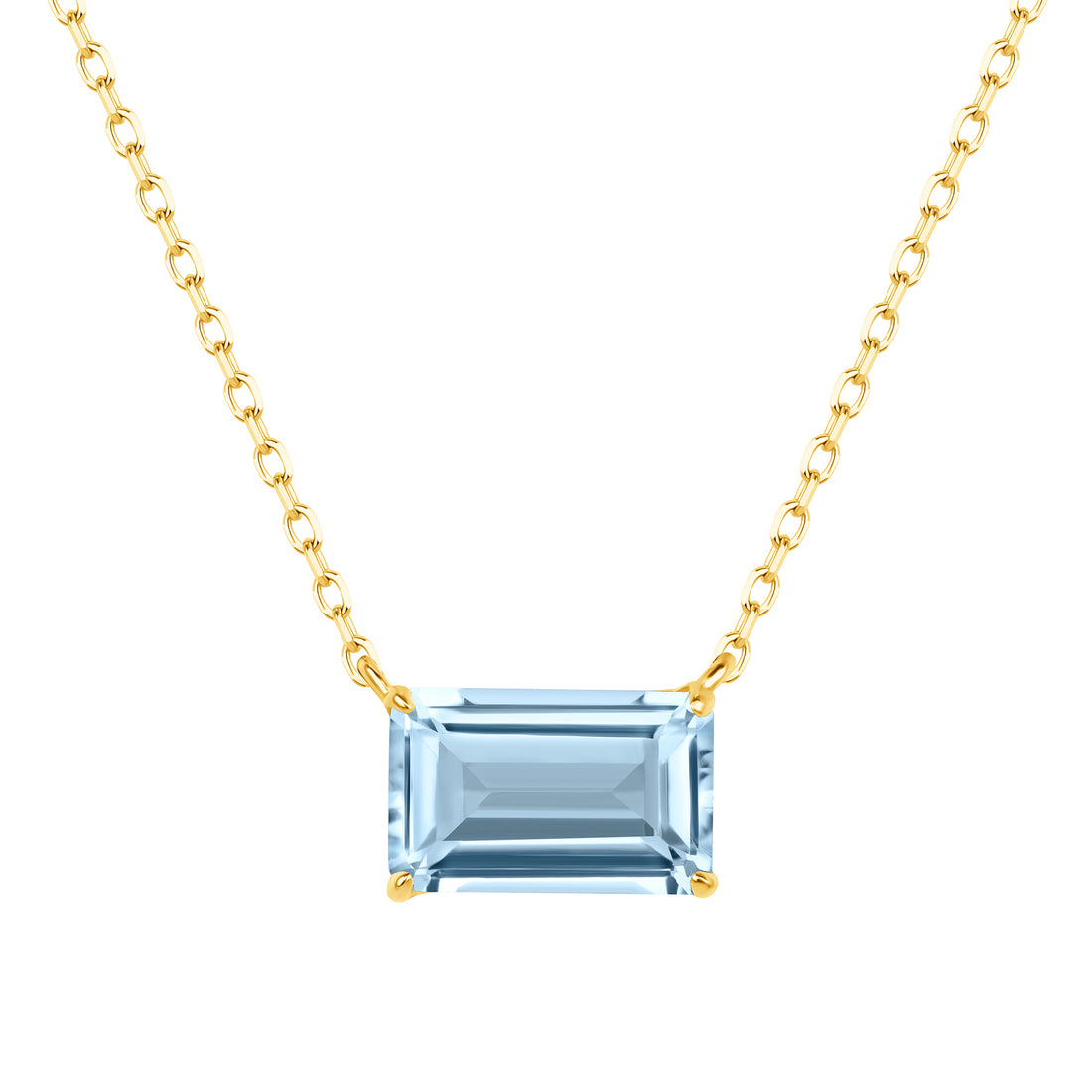 Icon Necklace with Sky Blue Topaz