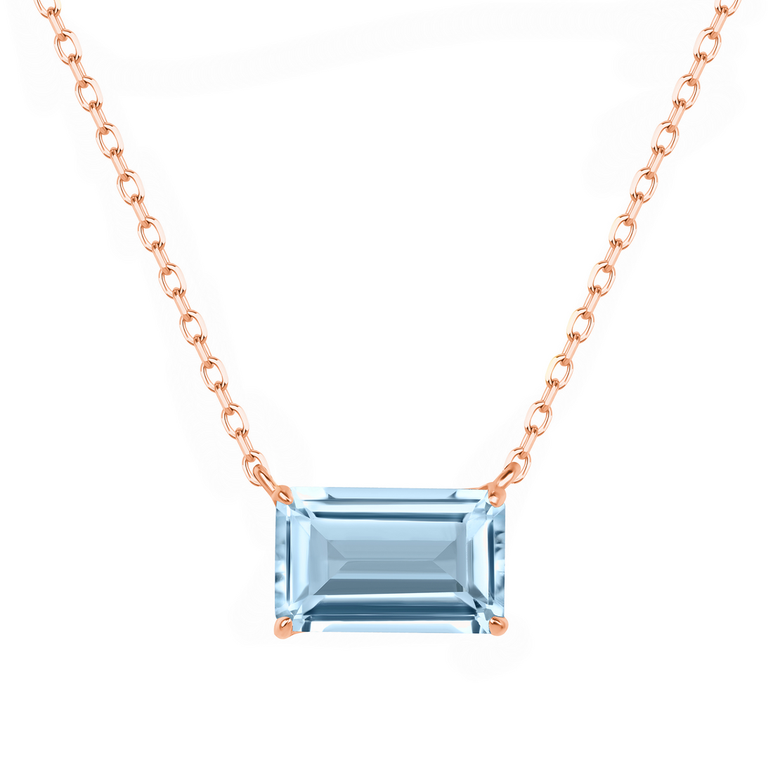 Icon Necklace with Sky Blue Topaz