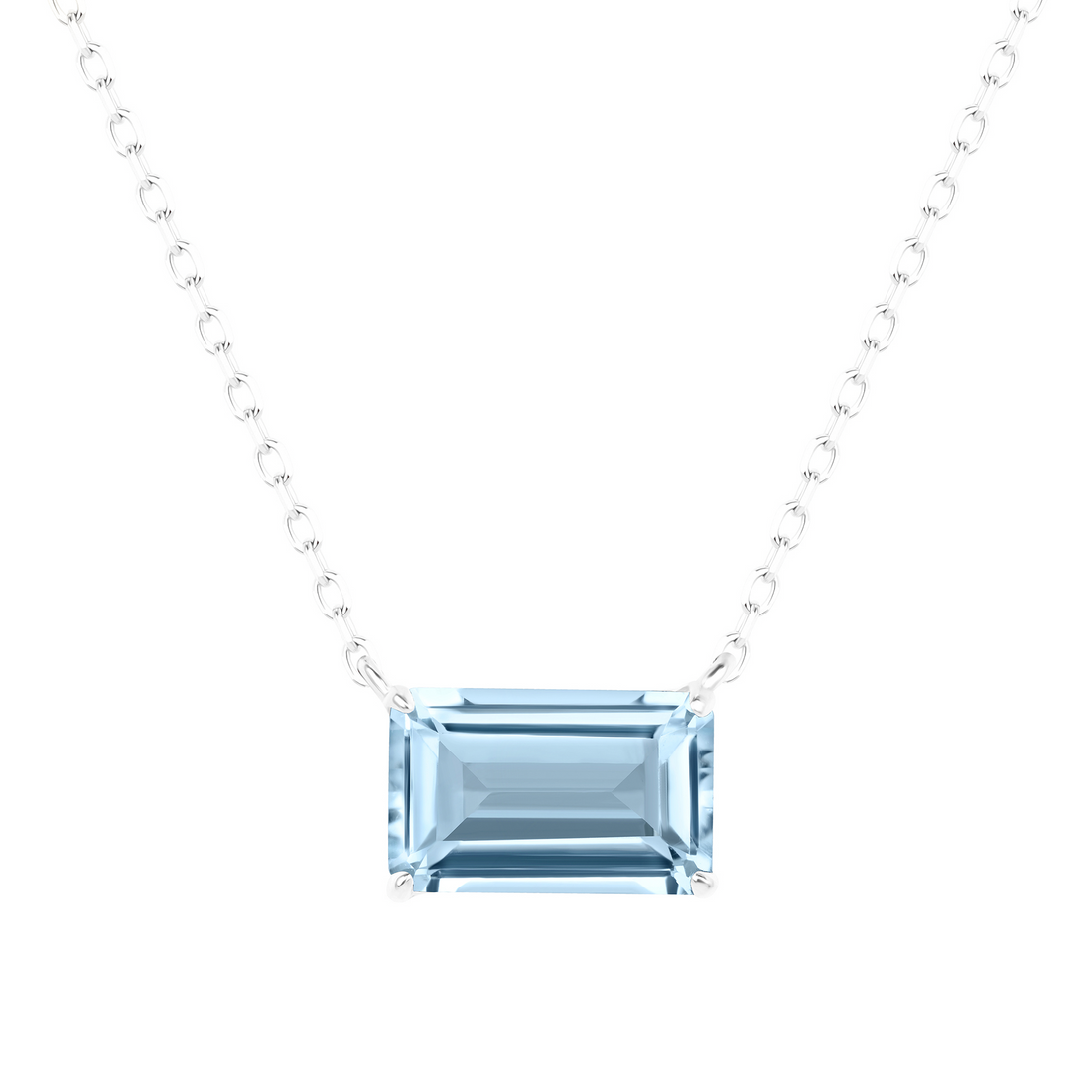 Icon Necklace with Sky Blue Topaz
