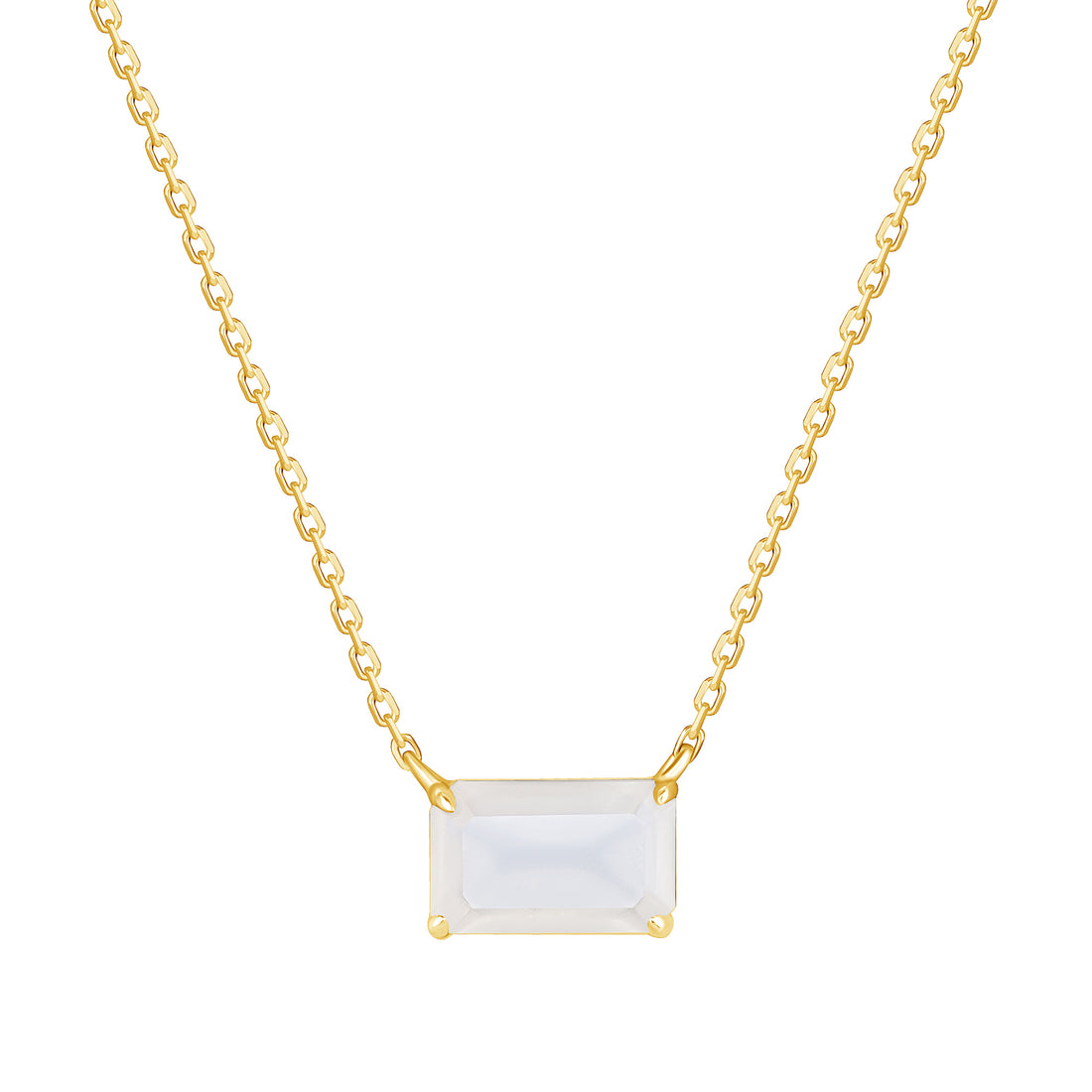 Icon Necklace with Blue Moonstone