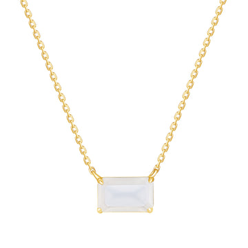 Icon Necklace with Blue Moonstone