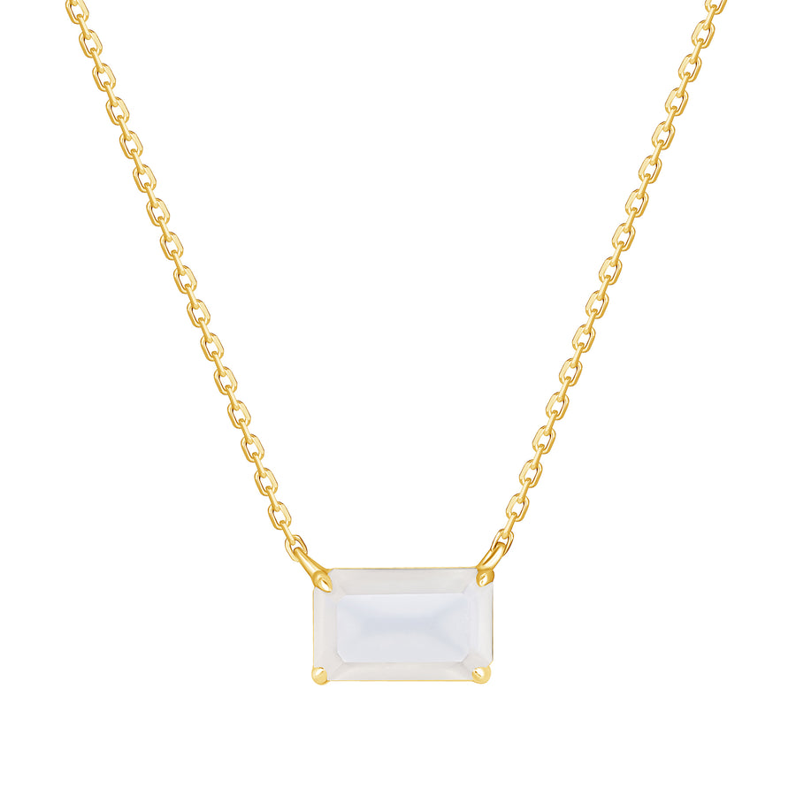 Icon Necklace with Blue Moonstone