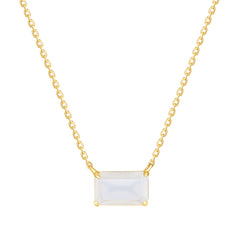 Icon Necklace with Moonstone