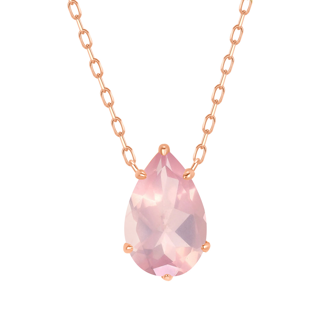 Radiant Necklace with Rose Quartz