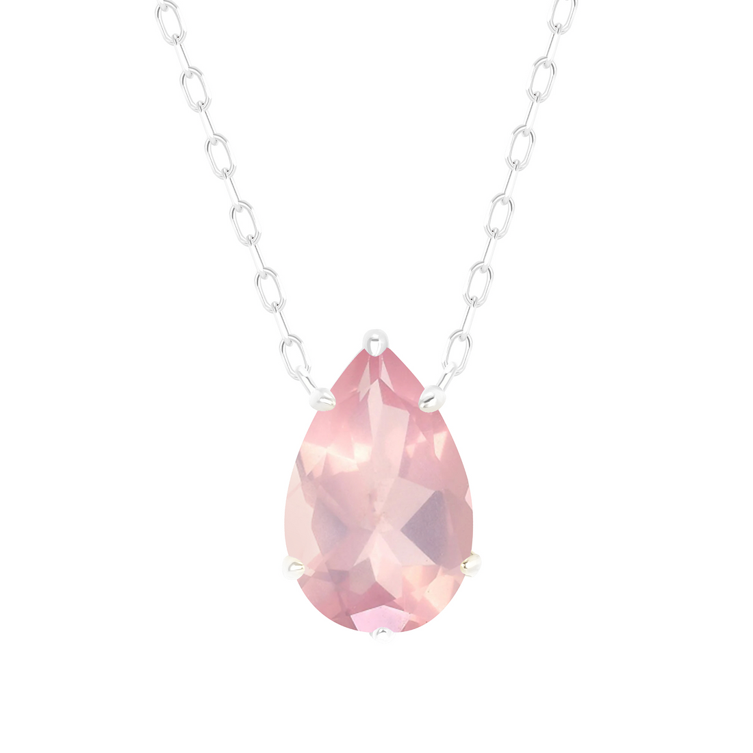 Radiant Necklace with Rose Quartz