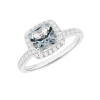 Adoration Ring Aquamarine - Ele Keats Jewelry