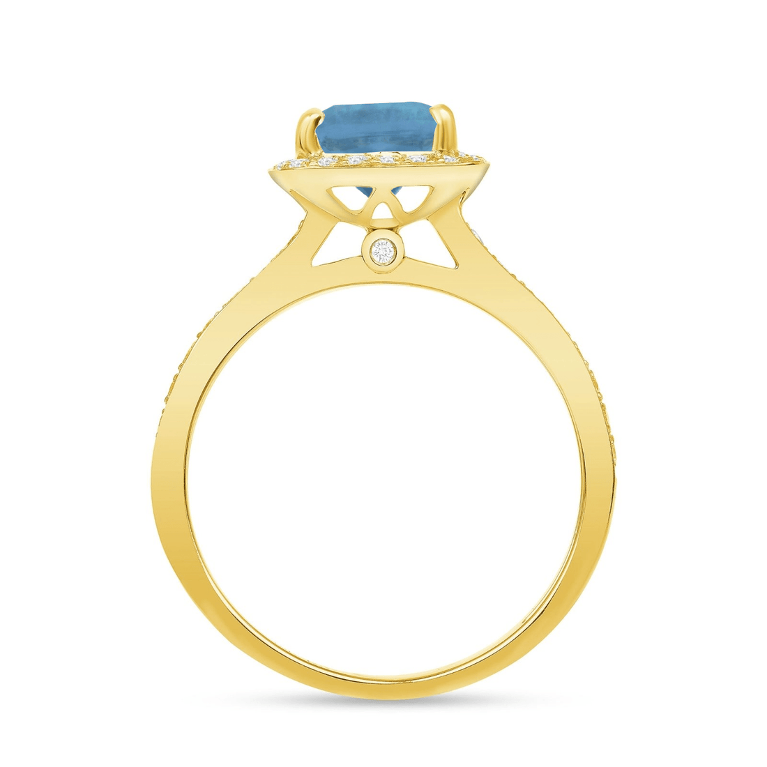 Adoration Ring London Blue Topaz - Ele Keats Jewelry